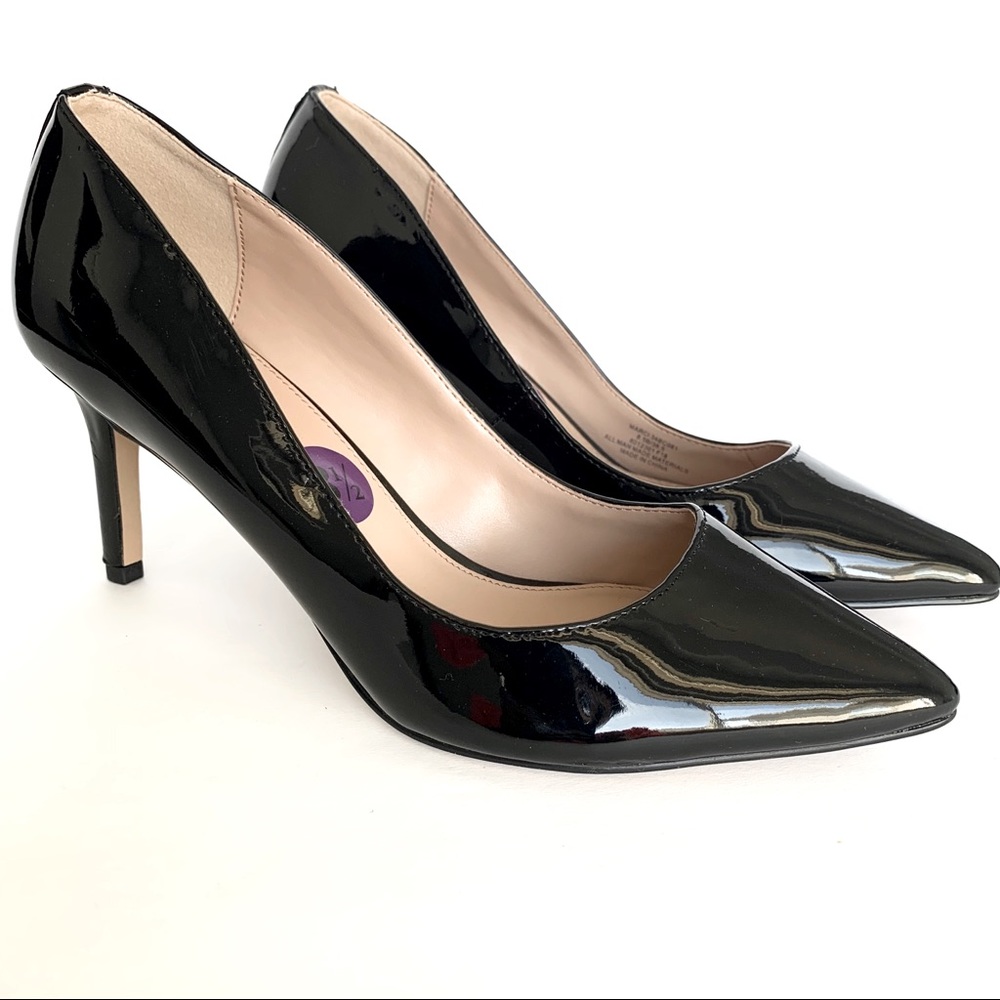 BCBGeneration Marci Black Patent Pump Heels NWOT